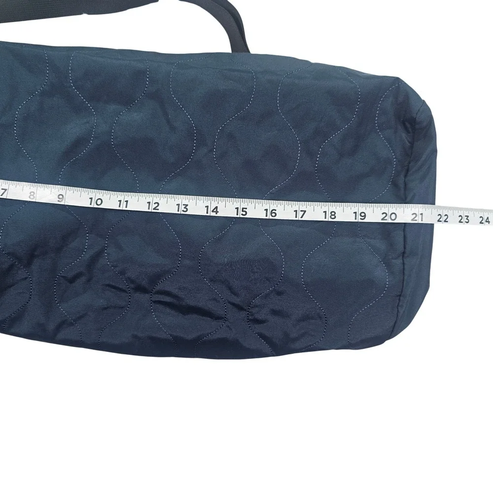 Polo‎ Ralph Lauren Navy Blue Nylon Quilted Duffel Bag Weekender Travel RARE NWT